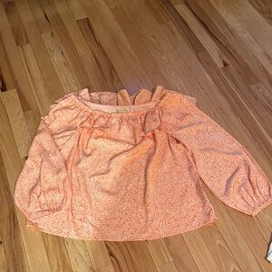 Michael Kors Orange Blouse